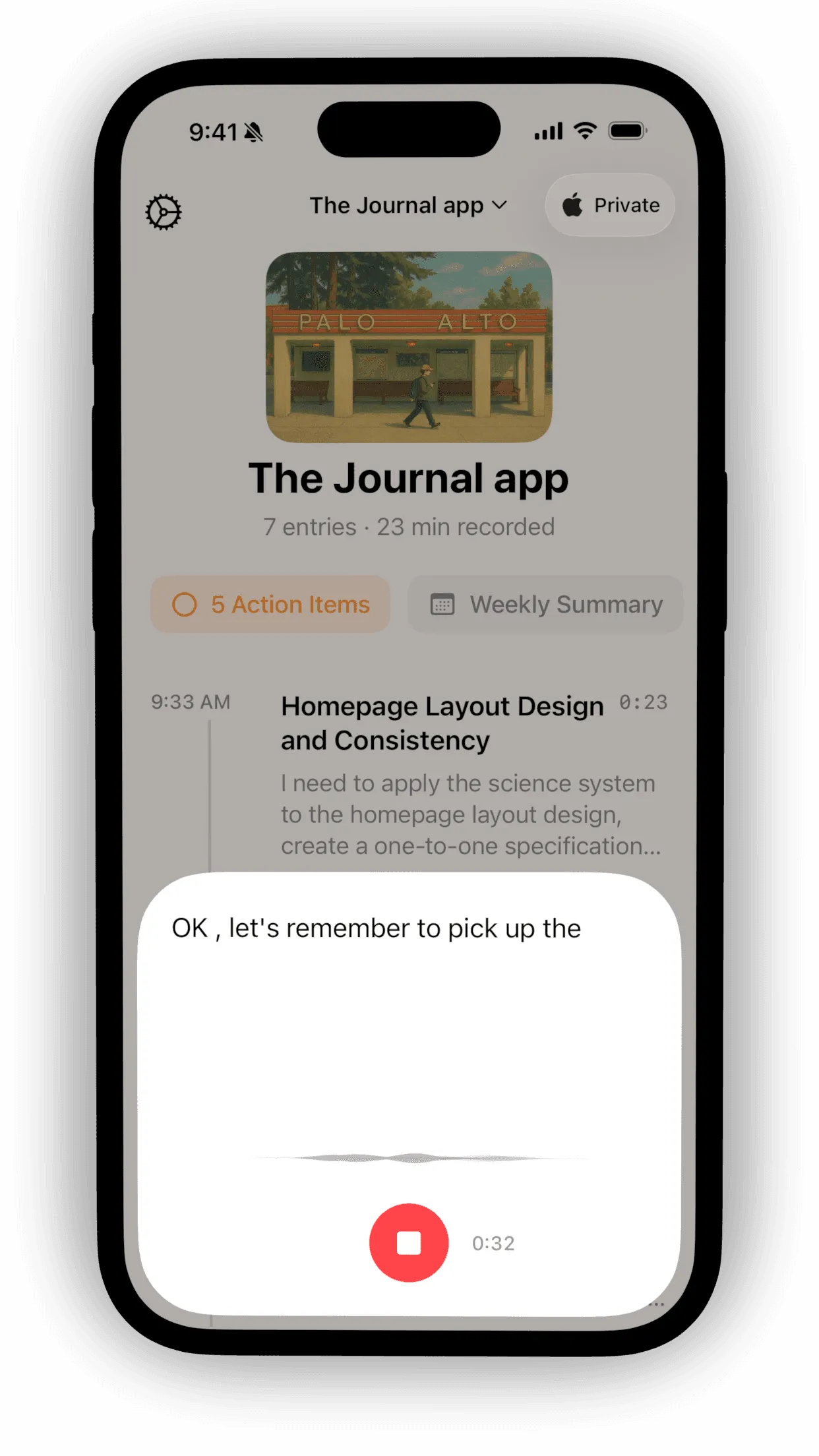 Quickly record instant journal entries